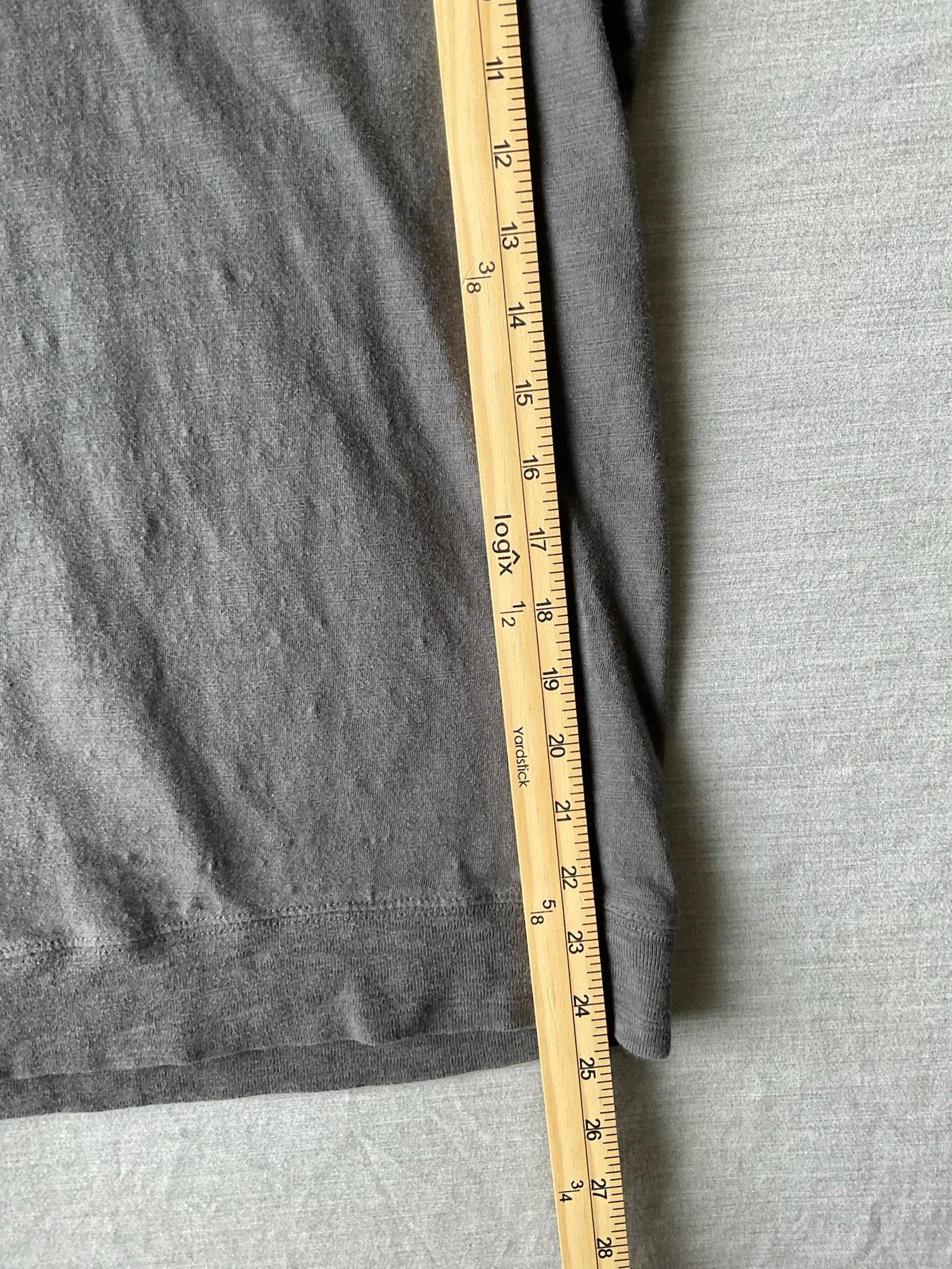 George Men’s Lightweight Long Sleeve Hoodie in Heather Gray (Size Small)