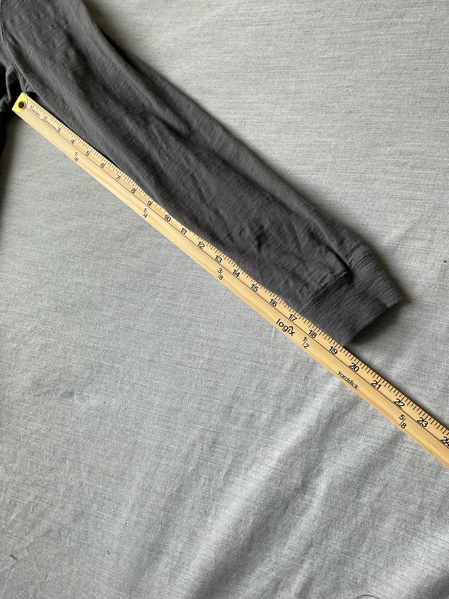 George Men’s Lightweight Long Sleeve Hoodie in Heather Gray (Size Small)