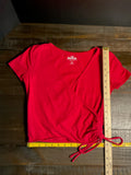 Hollister Co. Red Ribbed Baby Tee – Women’s Size Small