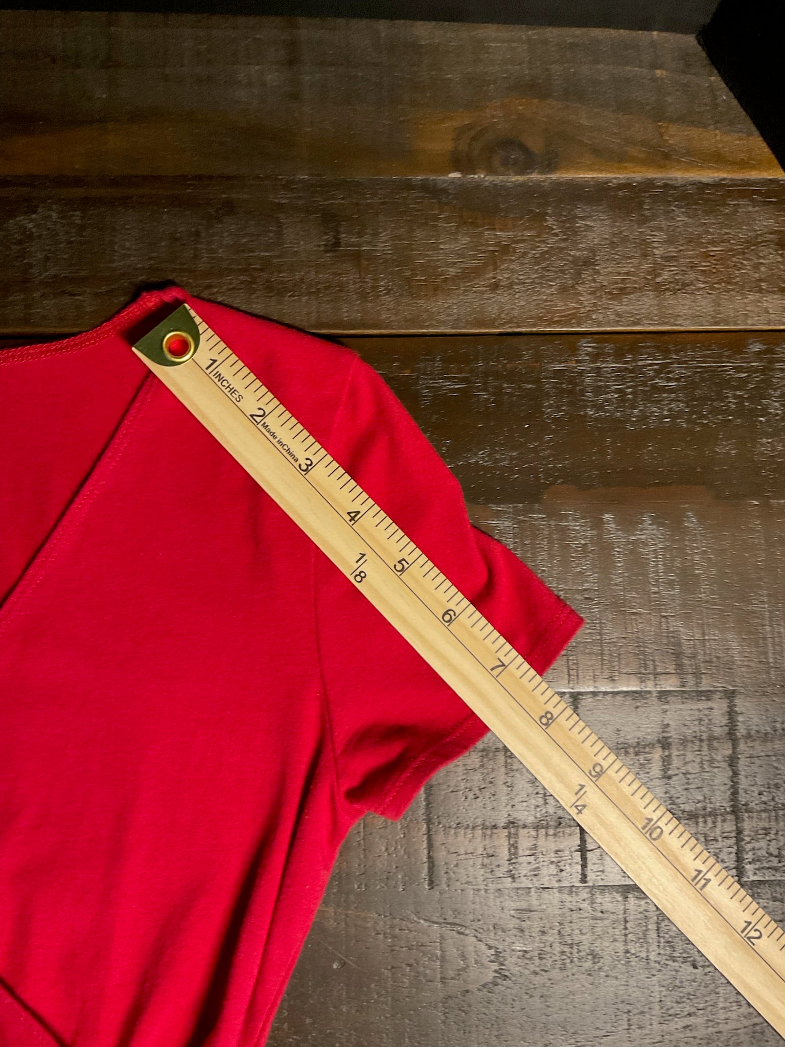 Hollister Co. Red Ribbed Baby Tee – Women’s Size Small