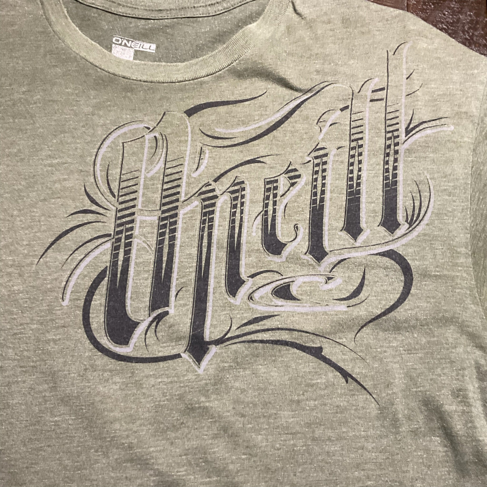 O’Neill Men’s Short Sleeve Graphic Tee – Olive Green, Size Large