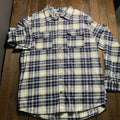Quiksilver Men’s Long Sleeve Plaid Button-Up – Size Large