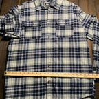 Quiksilver Men’s Long Sleeve Plaid Button-Up – Size Large
