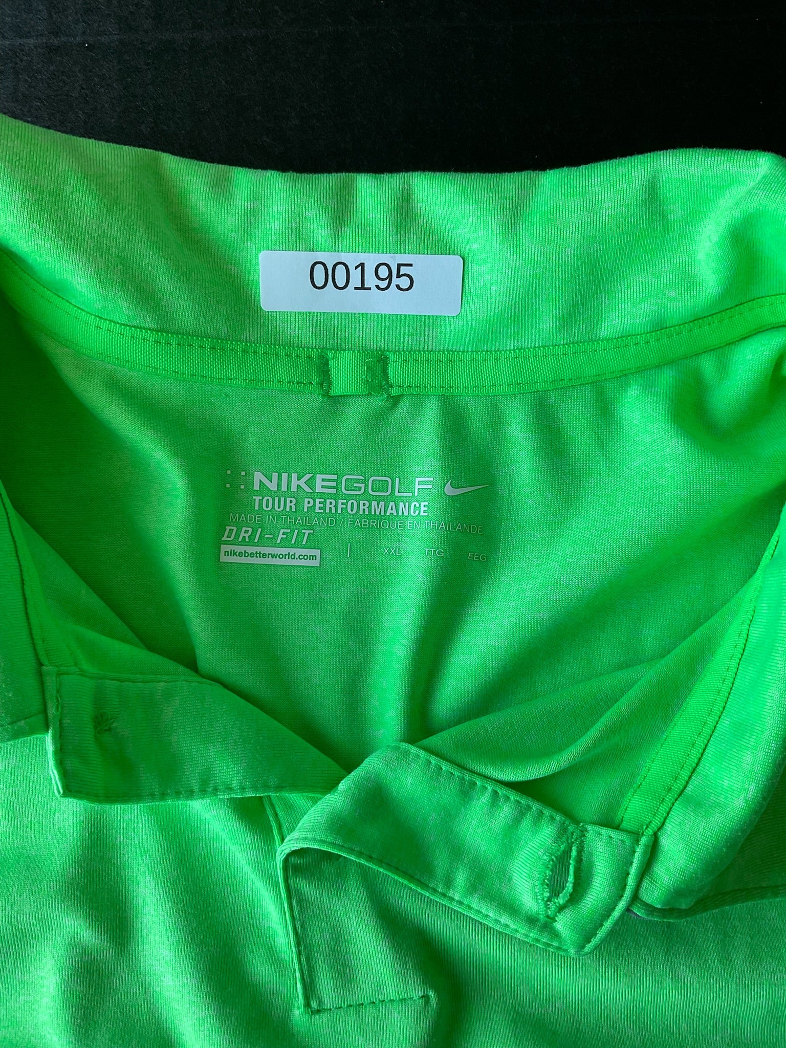 Nike Dri Fit Tour Performance Men's Lime Green Polo in size XX Large