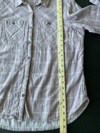 Columbia Women's Long Sleeve Button Up Mauve Shirt. Size X-Large
