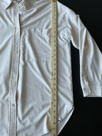 Joy Lab Women's Long Sleeve Button Up Shirt in Cream. Size Medium