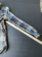 Vans Men's Long Sleeve Button Up Green Black Plaid Shirt. Size Medium