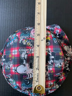 Justice Snoopy Bucket Hat Black Red Print. Size Small Medium