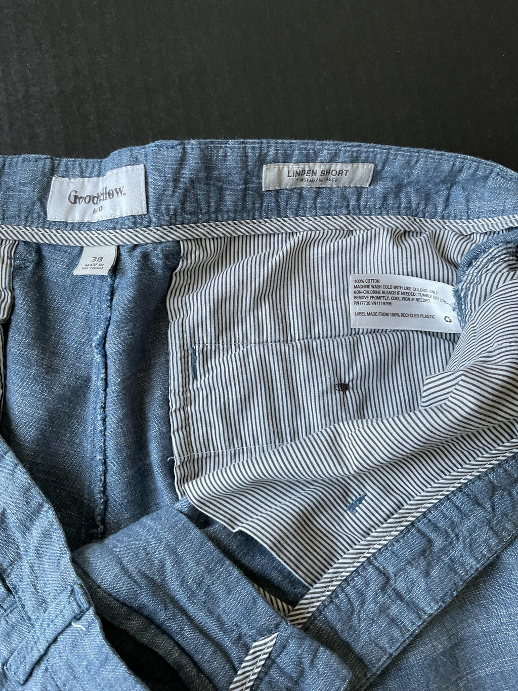 Goodfellow Men's Linden Blue Shorts Size 38