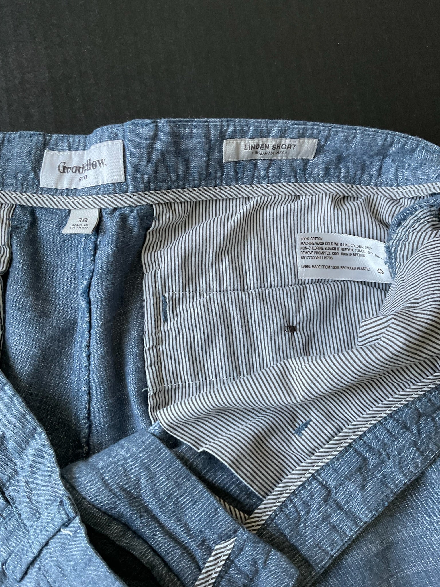 Goodfellow Men's Linden Blue Shorts Size 38