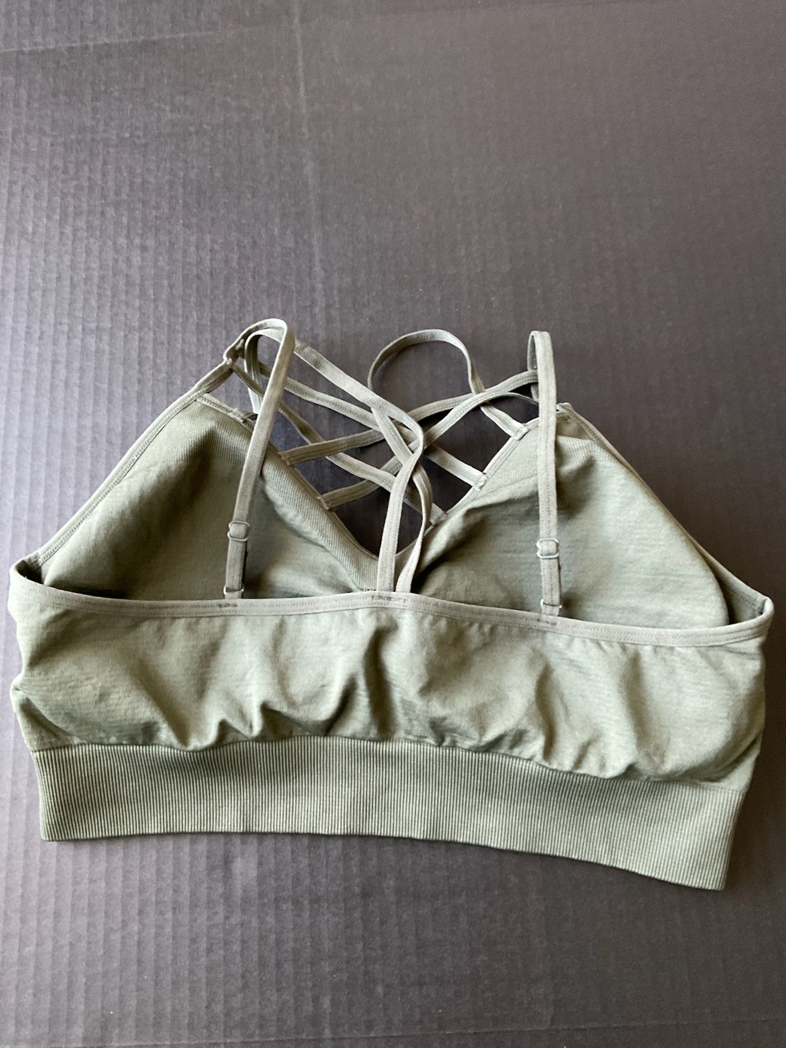 Fornia Women's Sports Top - Olive Green (Size L/XL)