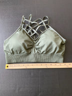Fornia Women's Sports Top - Olive Green (Size L/XL)