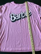 Barbie Pink Graphic T-Shirt (Size Medium)