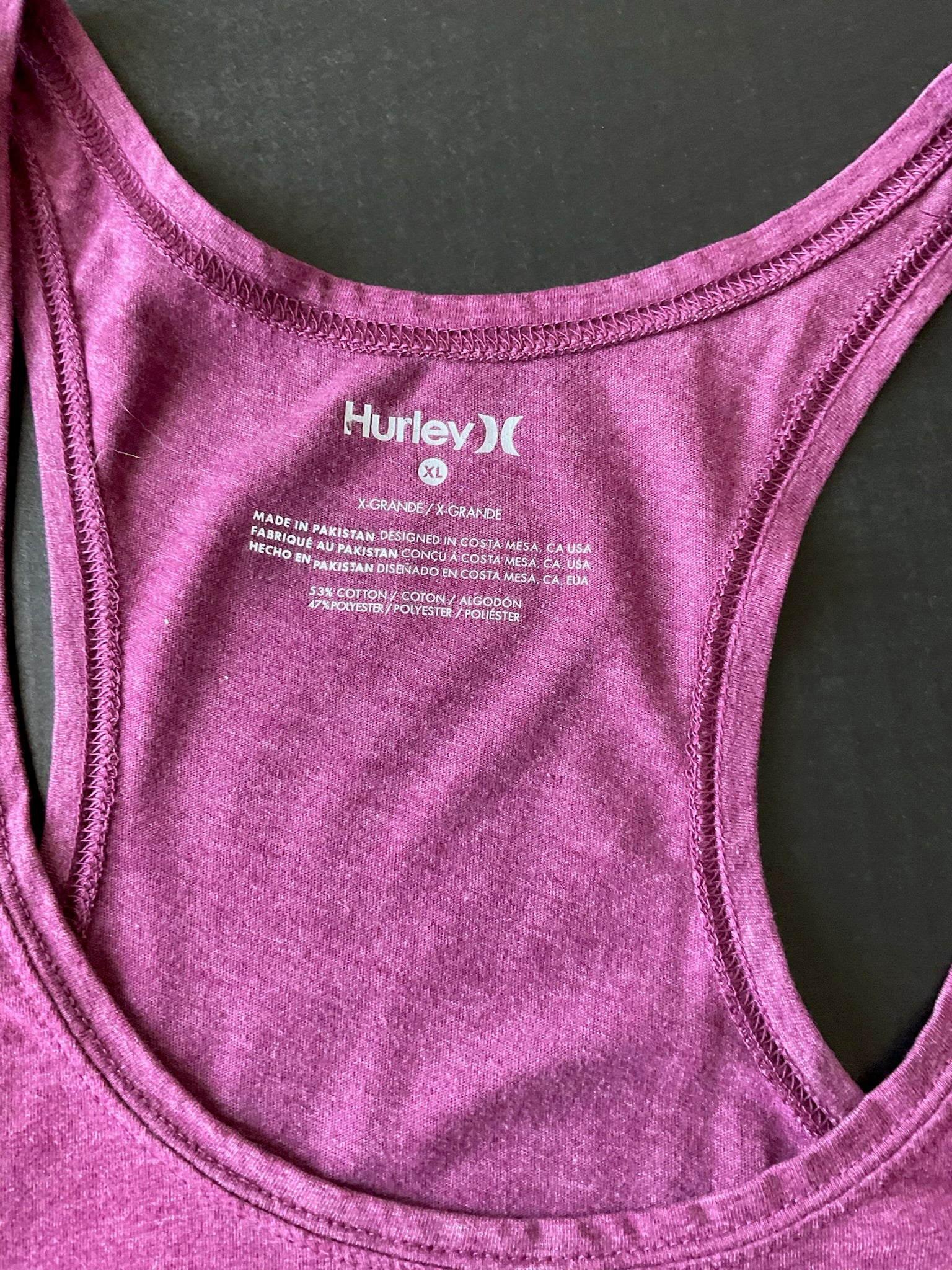 Hurley Women’s Tank Top in Burgundy (Size XL)