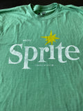 Sprite Screen Printed Green T-Shirt (Size Large)