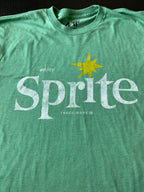 Sprite Screen Printed Green T-Shirt (Size Large)