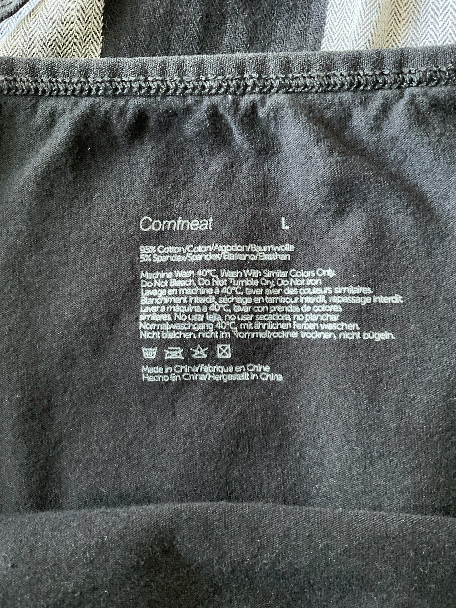 Women's Cotton Stretch Camisole Tank Top Black (Size Large)