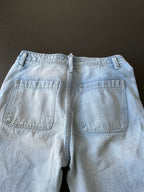 KanCan Women's Estilo Button Fly Jeans in Light Blue (Size 5)