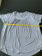 Allegrace Women's Short Sleeve Round Neck Tunic Size 2X