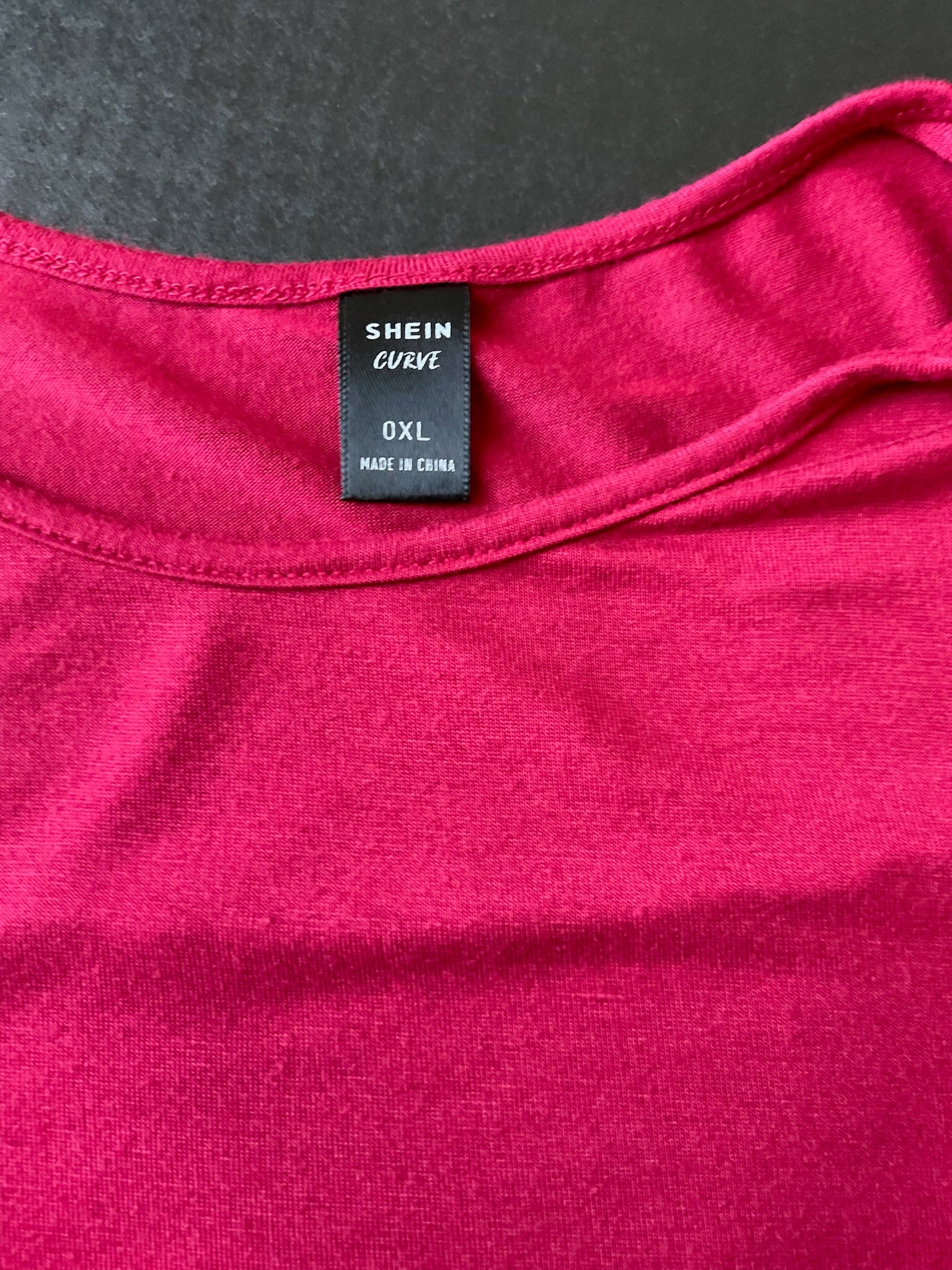 Shein Women's Short Sleeve Red Shirt. Size 0 X Large