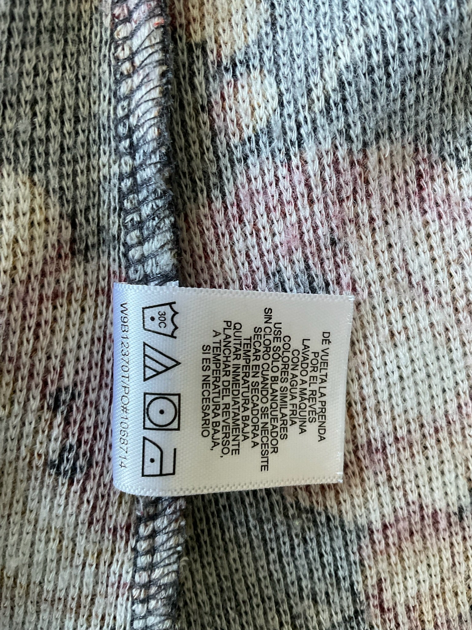 Wallflower Women's  Long Sleeve Cardigan Floral Gray. Women's Size Large
