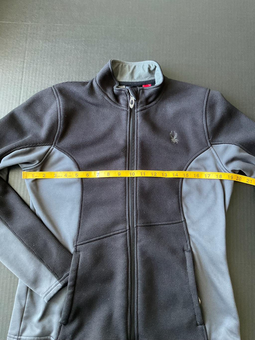 Spyder Women's Full Zip Lightweight Activewear Jacket In Black &  Gray Size L