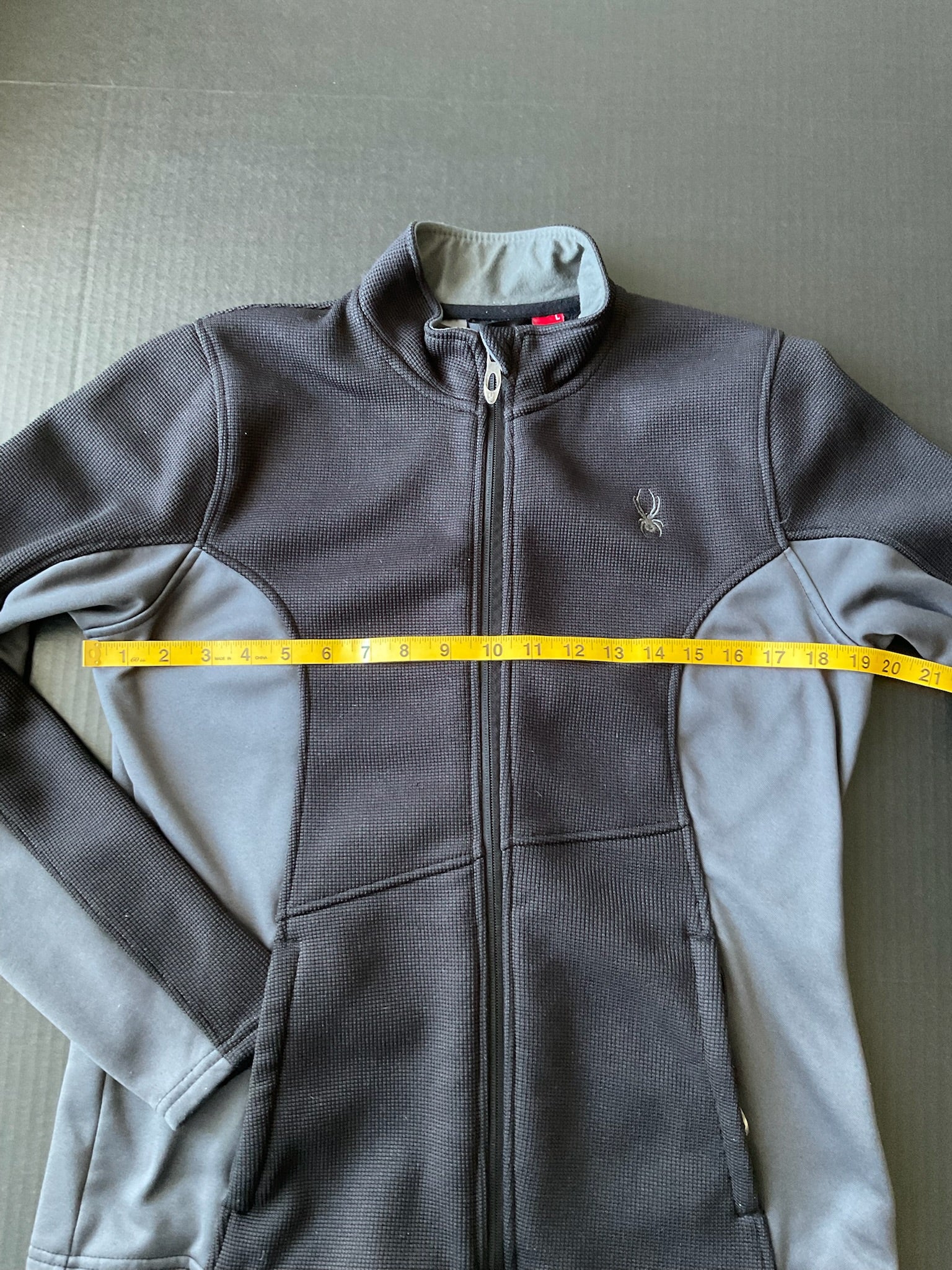Spyder Women's Full Zip Lightweight Activewear Jacket In Black &  Gray Size L