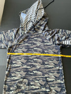 Michelle Mae Women's Camo Stripe Double Hood  Pullover  X-Large