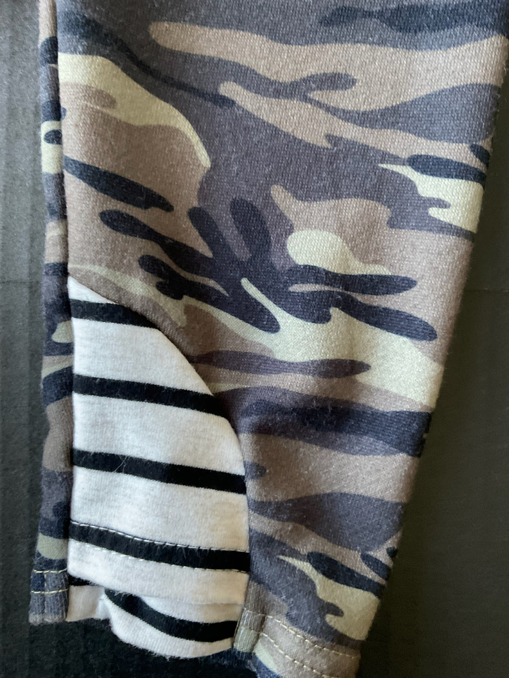 Michelle Mae Women's Camo Stripe Double Hood  Pullover  X-Large