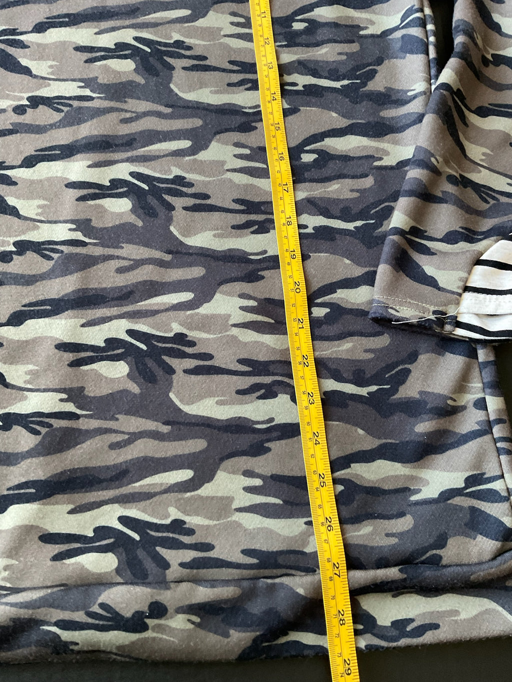 Michelle Mae Women's Camo Stripe Double Hood  Pullover  X-Large