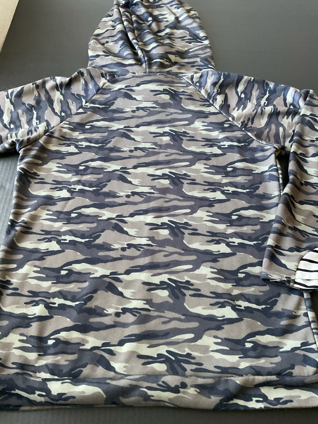Michelle Mae Women's Camo Stripe Double Hood  Pullover  X-Large