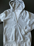Women's "Oregon Girl" Gray Zip Hoodie. Size Medium