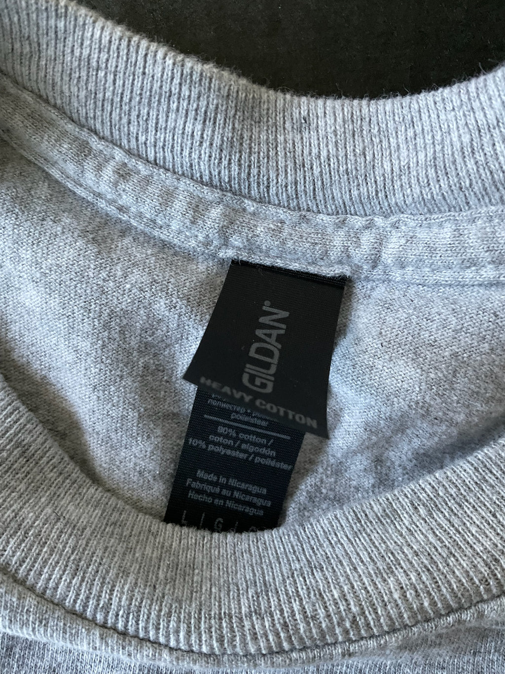Men's Grey Mickey Mouse Long Sleeve T Shirt Size Large