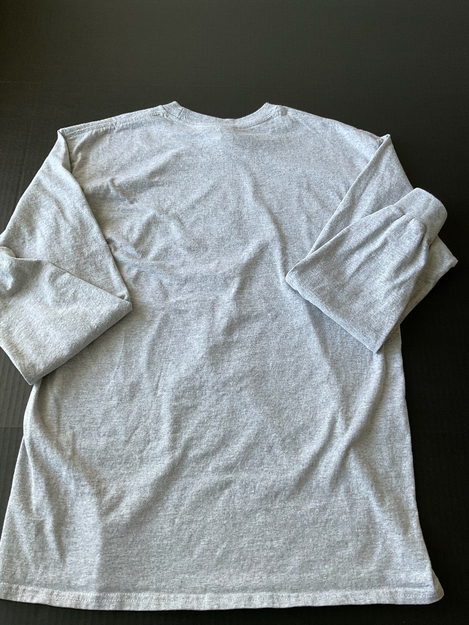 Men's Grey Mickey Mouse Long Sleeve T Shirt Size Large