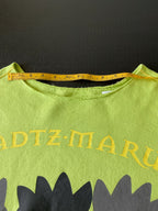 Sanrio Badtz-Maru Long Sleeve Neon Green Printed Sweatshirt. Size Large