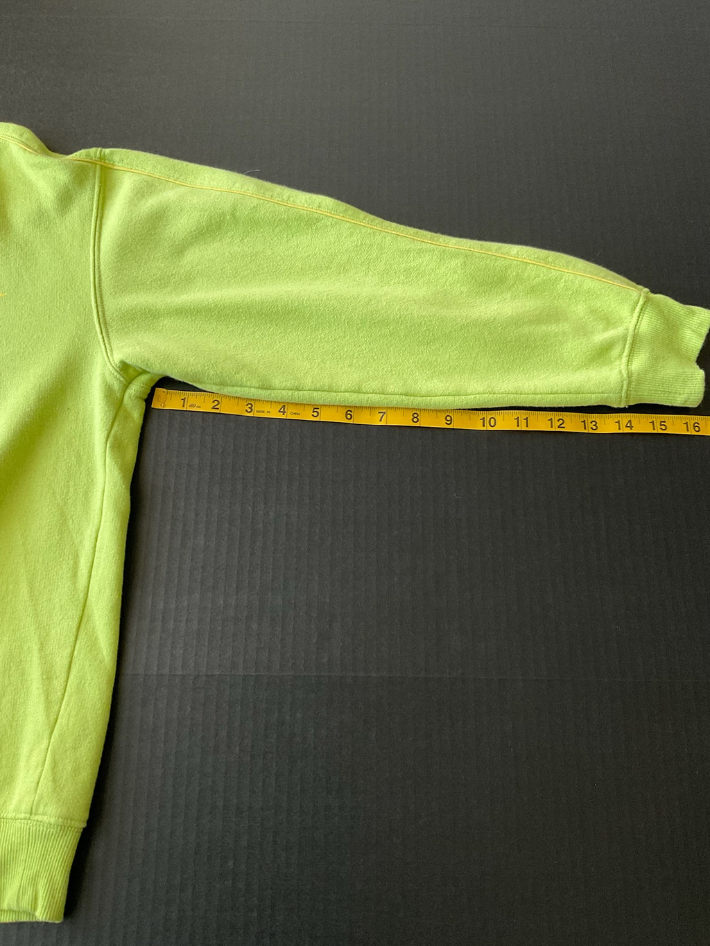 Sanrio Badtz-Maru Long Sleeve Neon Green Printed Sweatshirt. Size Large