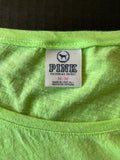 Victoria Secret PINK Neon Green Short Sleeve Crop Top.  Size Medium