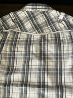 BKE Men's Plaid Button Up Shirt with Metal Buttons. Medium