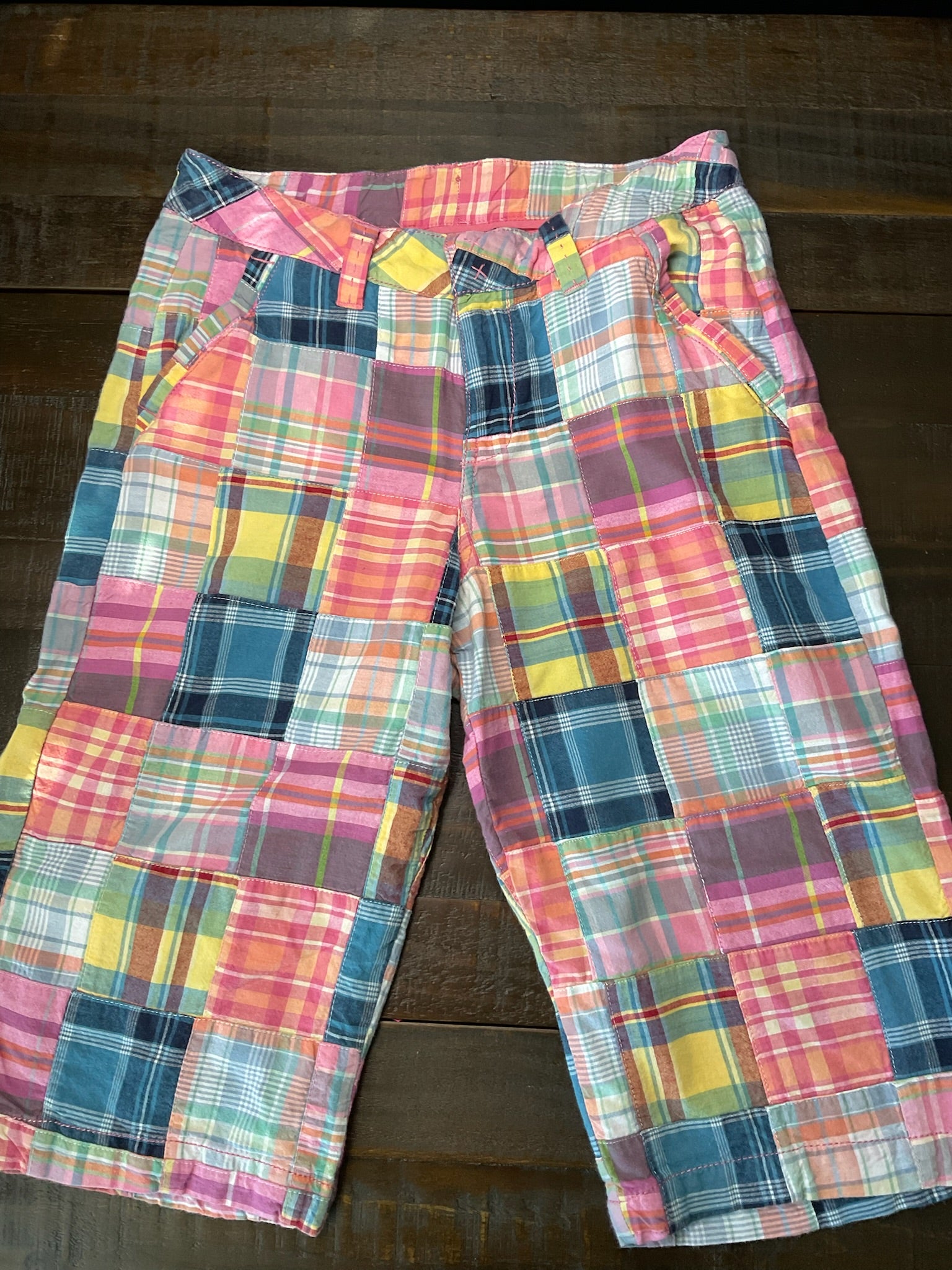 Vintage Gap Color Block Shorts Size 16 Women's Retro 2008 