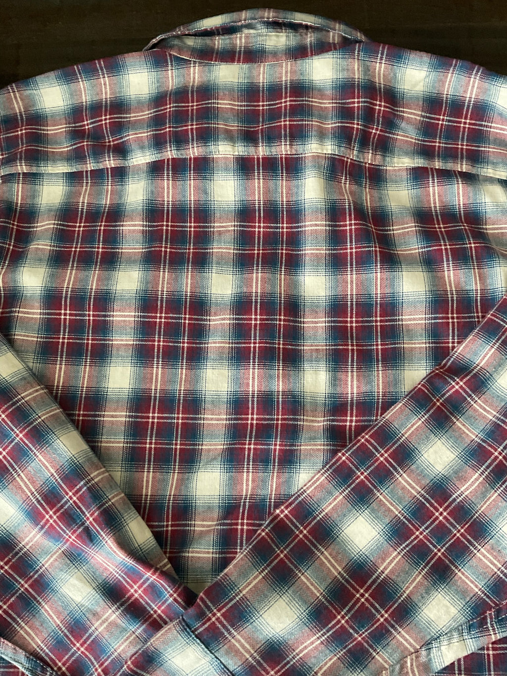 Wrangler Men's Classic Plaid Long Sleeve Western Shirt - X Large
