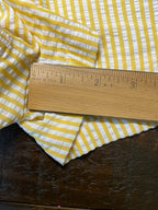 No Boundaries Women's Yellow & White Striped Seersucker Bungee Shorts – Size Large (12/14)