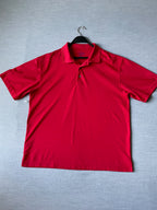 Champion Tour Men's short-sleeve polo in bold red (Size: X-Large)