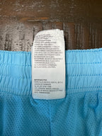 Nike Swim Trunks Mens XXL Light Blue Volley Shorts Mesh Liner White Swoosh Large