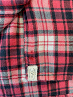 American Eagle Women's  Long Sleeve Button Up Flannel  Red  Black Plaid.  Medium