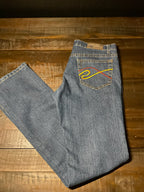 Fashion Nova UKA Women's Dark Denim Straight Leg Jeans - Size 5