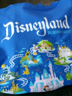  Funko Disney 65th Anniversary Unisex Blue Long Sleeve Crew Neck Shirt - Large 