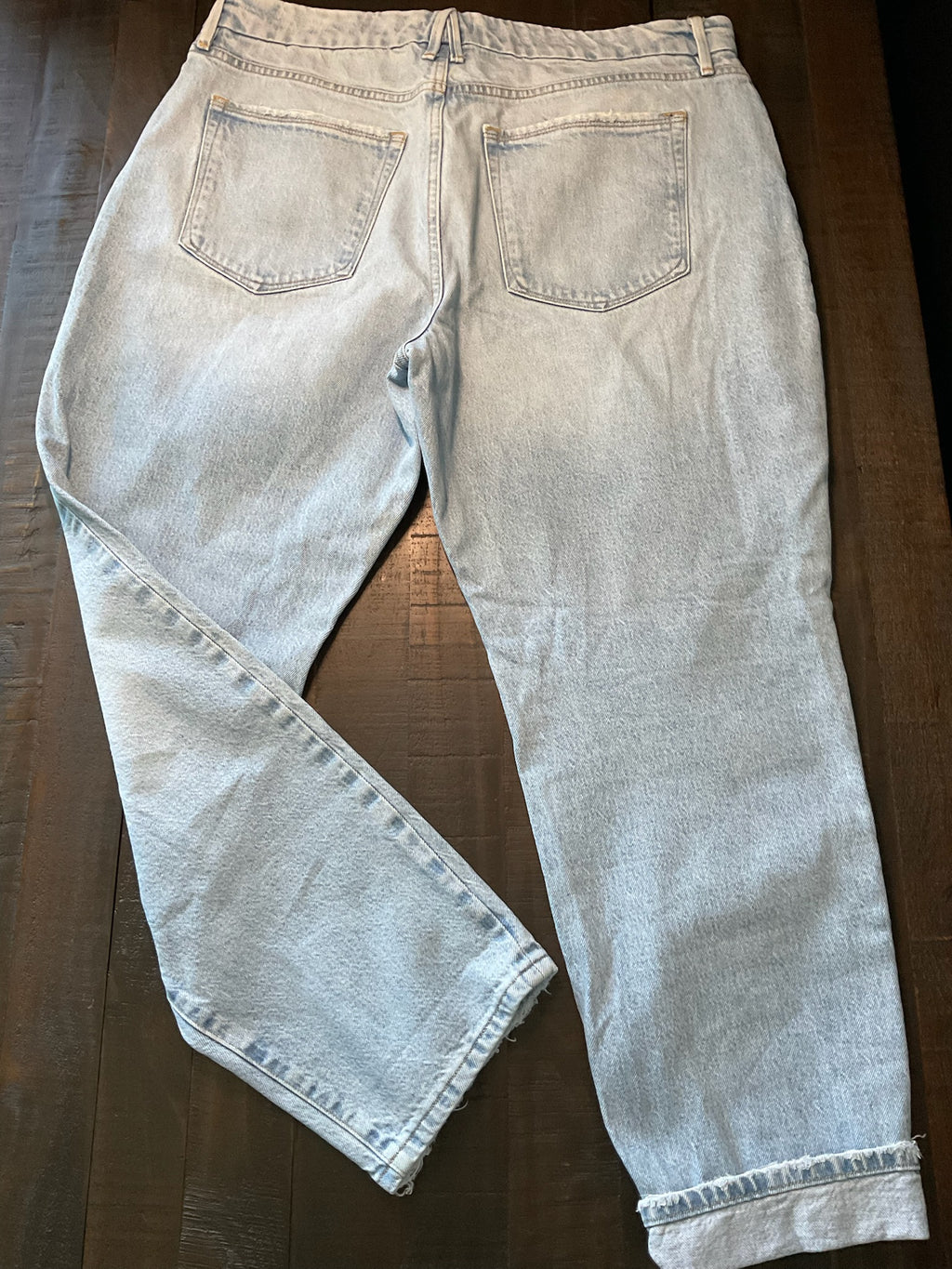 Good American Women's Low Rise Light Wash Denim Jeans - Size 14 / 32