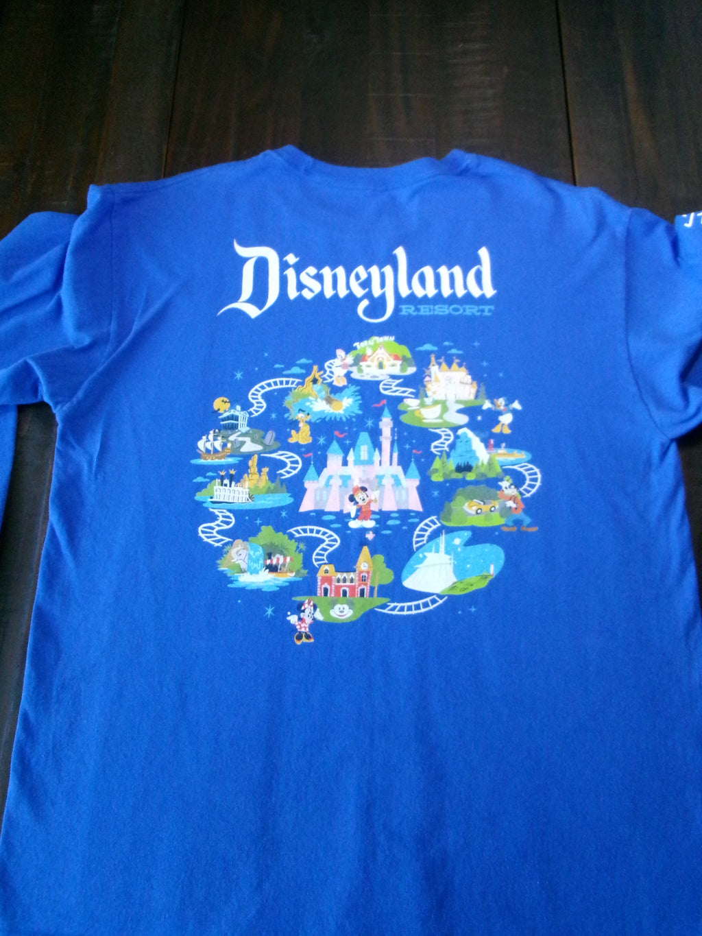  Funko Disney 65th Anniversary Unisex Blue Long Sleeve Crew Neck Shirt - Large 