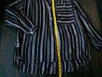 We The Free Oversized 3-Button Striped Shirt - Black & White Size X Small