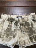 Rewash Women's High-Rise Camo Paperbag Shorts - Size 8
